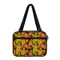 Yellow Hawaiian Tropical Pattern Print Double Strap Bible Bag