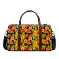 Yellow Hawaiian Tropical Pattern Print Duffel Bag