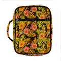 Yellow Hawaiian Tropical Pattern Print Front Pocket Bible Bag