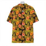 Yellow Hawaiian Tropical Pattern Print Hawaiian Shirt