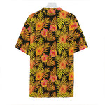 Yellow Hawaiian Tropical Pattern Print Hawaiian Shirt