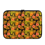 Yellow Hawaiian Tropical Pattern Print Laptop Sleeve