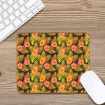Yellow Hawaiian Tropical Pattern Print Mouse Pad