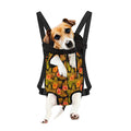 Yellow Hawaiian Tropical Pattern Print Pet Carrier Backpack