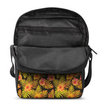 Yellow Hawaiian Tropical Pattern Print Rectangular Crossbody Bag