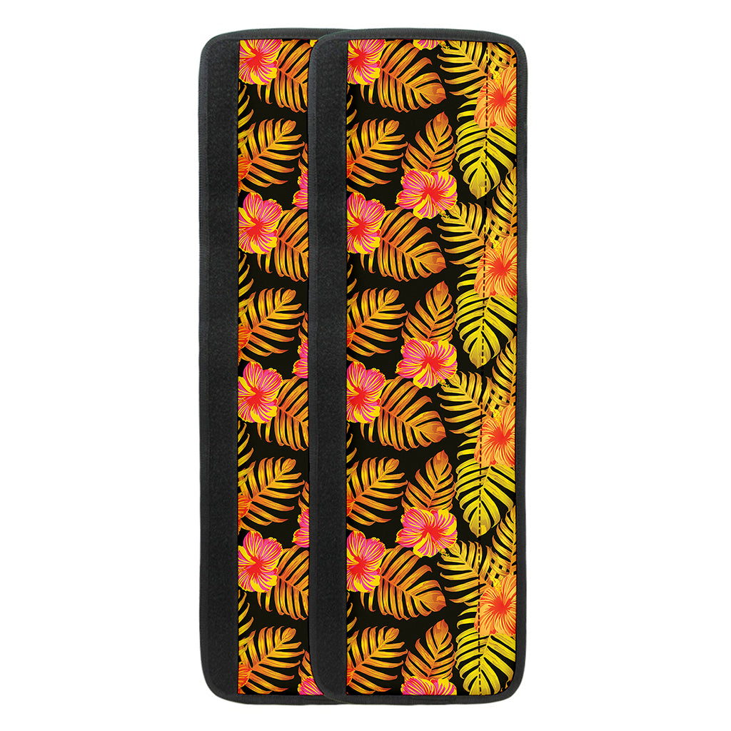 Yellow Hawaiian Tropical Pattern Print Refrigerator Handle Covers