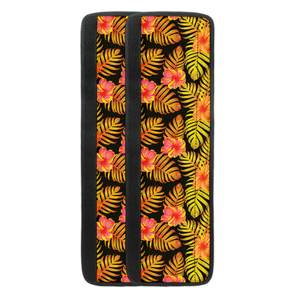 Yellow Hawaiian Tropical Pattern Print Refrigerator Handle Covers