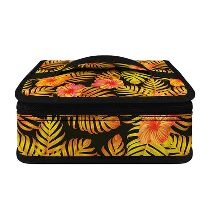 Yellow Hawaiian Tropical Pattern Print Small Lunch Bag