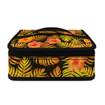 Yellow Hawaiian Tropical Pattern Print Small Lunch Bag