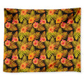 Yellow Hawaiian Tropical Pattern Print Tapestry