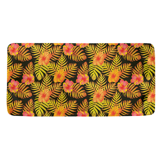 Yellow Hawaiian Tropical Pattern Print Towel