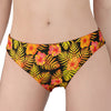 Yellow Hawaiian Tropical Pattern Print Women's Panties