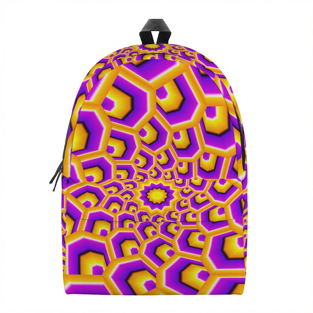 Yellow Hive Moving Optical Illusion Backpack