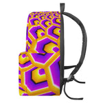 Yellow Hive Moving Optical Illusion Backpack