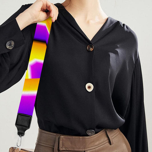 Yellow Hive Moving Optical Illusion Bag Strap