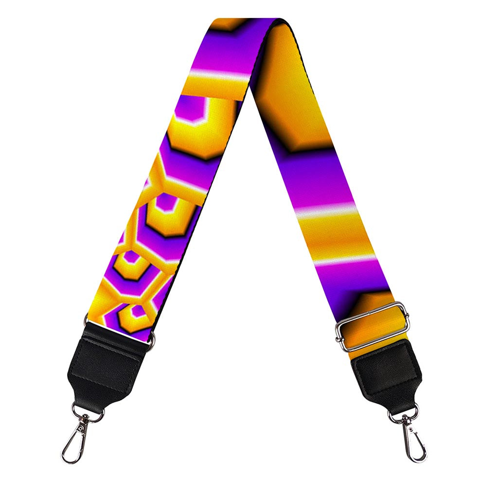 Yellow Hive Moving Optical Illusion Bag Strap