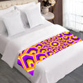 Yellow Hive Moving Optical Illusion Bed Runner