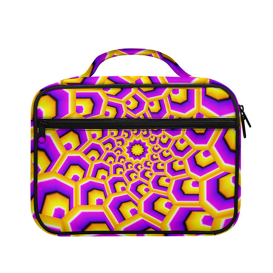 Yellow Hive Moving Optical Illusion Briefcase Bible Bag