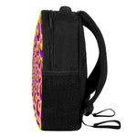 Yellow Hive Moving Optical Illusion Casual Backpack