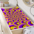 Yellow Hive Moving Optical Illusion Changing Pad Cover