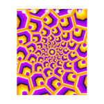 Yellow Hive Moving Optical Illusion Curtain