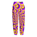 Yellow Hive Moving Optical Illusion Fleece Lined Knit Pants
