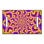 Yellow Hive Moving Optical Illusion Golf Cart Seat Cover