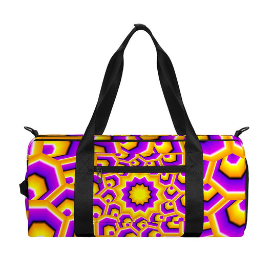 Yellow Hive Moving Optical Illusion Gym Bag
