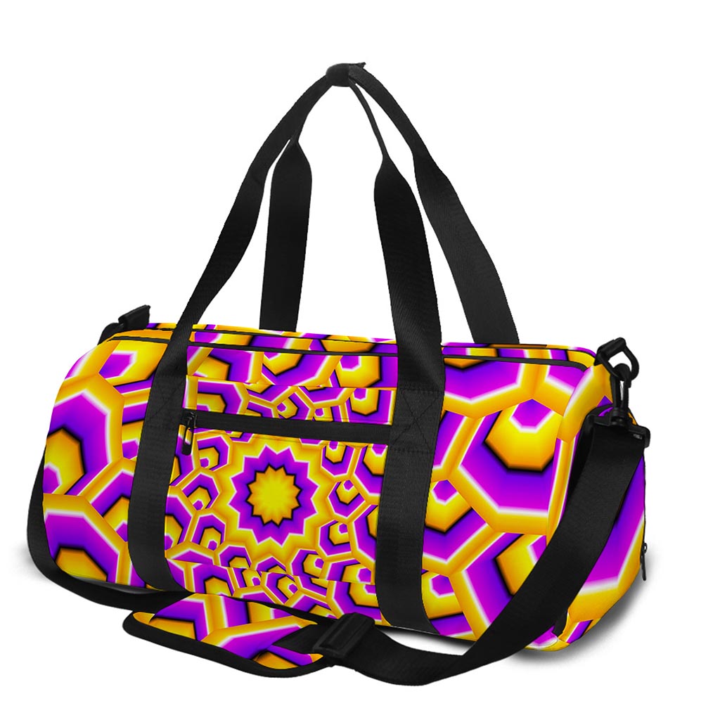 Yellow Hive Moving Optical Illusion Gym Bag