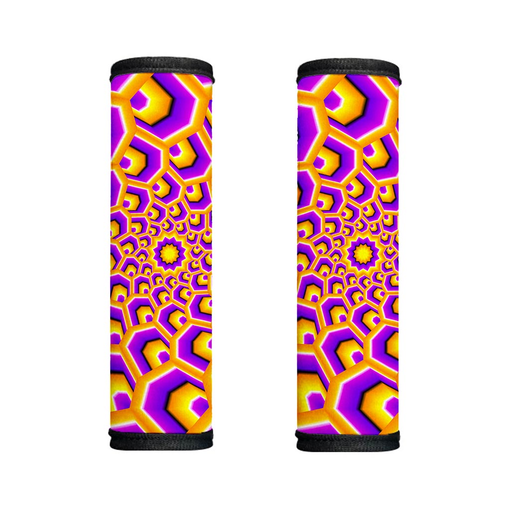 Yellow Hive Moving Optical Illusion Handle Covers