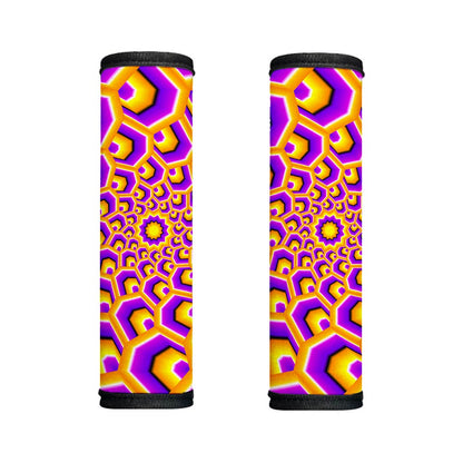 Yellow Hive Moving Optical Illusion Handle Covers