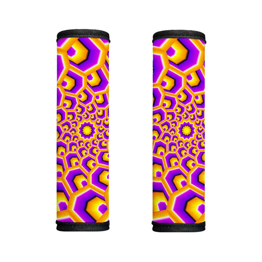 Yellow Hive Moving Optical Illusion Handle Covers