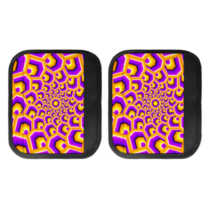 Yellow Hive Moving Optical Illusion Handle Covers