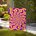 Yellow Hive Moving Optical Illusion House Flag