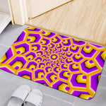 Yellow Hive Moving Optical Illusion Indoor Door Mat