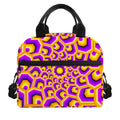 Yellow Hive Moving Optical Illusion Insulated Lunch Bag