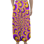 Yellow Hive Moving Optical Illusion Lantern Pants