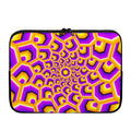 Yellow Hive Moving Optical Illusion Laptop Sleeve