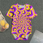 Yellow Hive Moving Optical Illusion Men's Bodysuit