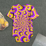 Yellow Hive Moving Optical Illusion Men's Bodysuit