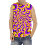 Yellow Hive Moving Optical Illusion Men's Fitness Tank Top