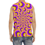 Yellow Hive Moving Optical Illusion Men's Fitness Tank Top