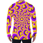 Yellow Hive Moving Optical Illusion Men's Long Sleeve T-Shirt