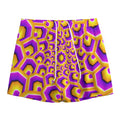 Yellow Hive Moving Optical Illusion Mesh Shorts