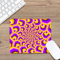 Yellow Hive Moving Optical Illusion Mouse Pad