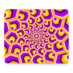 Yellow Hive Moving Optical Illusion Mouse Pad