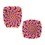 Yellow Hive Moving Optical Illusion Office Chair Cover