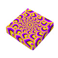 Yellow Hive Moving Optical Illusion Outdoor Seat Cushion Cover