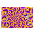 Yellow Hive Moving Optical Illusion Placemat