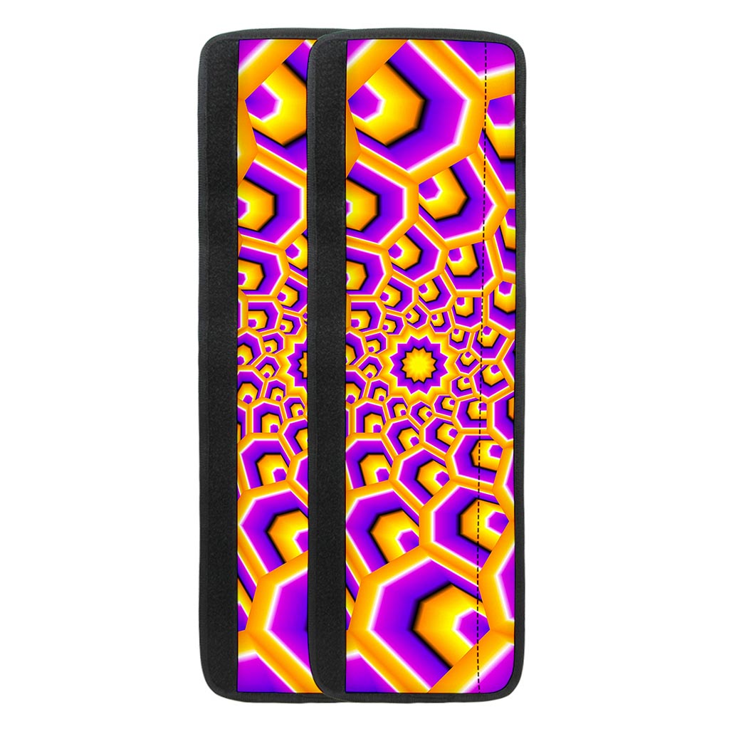 Yellow Hive Moving Optical Illusion Refrigerator Handle Covers